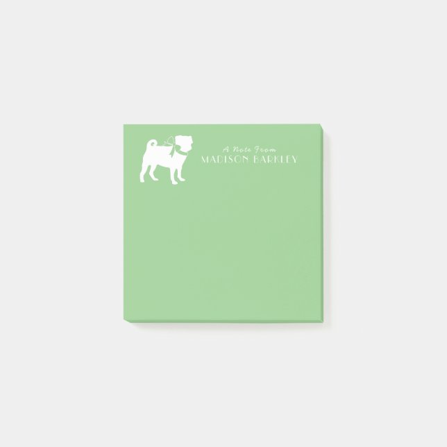 Pug Hund Puppy Post-it Notes Block (Framsida)