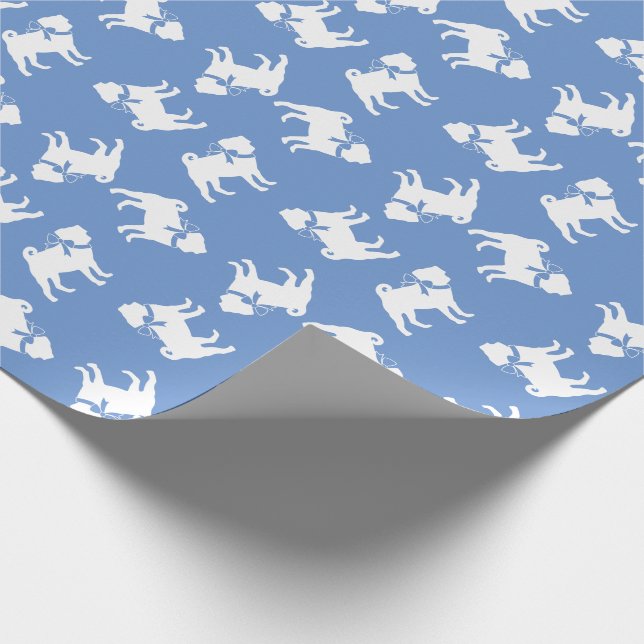 Pug Hund Puppy Presentpapper (Hörn)