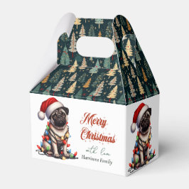 Pug Hund Retro Cute jul Presentaskar