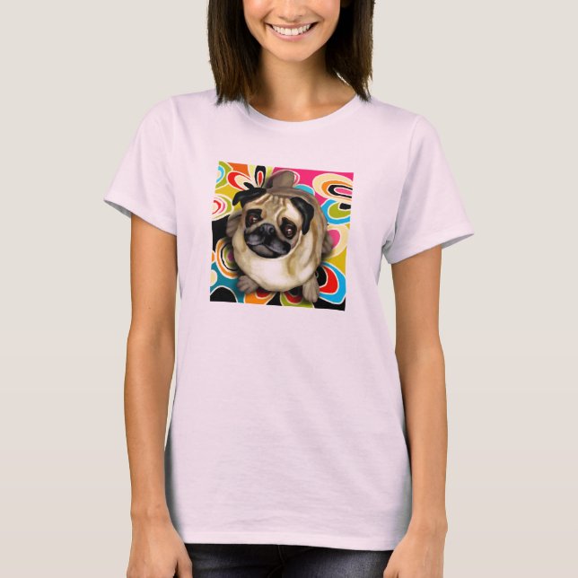 PUG HUND RETRO TRÖJA (Framsida)