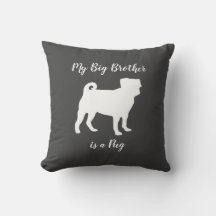 Pug Hund Silhouette Big Syskon