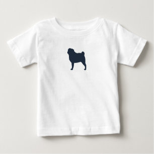 Pug Hund Silhouette   Coola Pug Älskare Tee Shirt