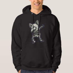 Pug Hund Skeleton Scary Coola Halloween Costume Hoodie