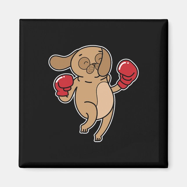 Pug Hund startar Magnet (Framsidan)