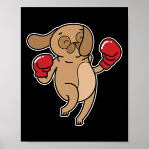 Pug Hund startar Poster
