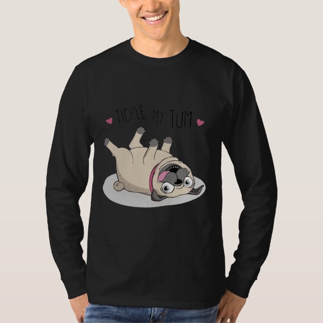 pug hund T_shirt Classic T-Shirt 21 (Framsida)