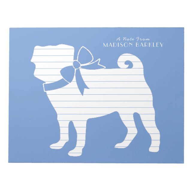 Pug Hund Valp Anteckningsblock (Framsida)