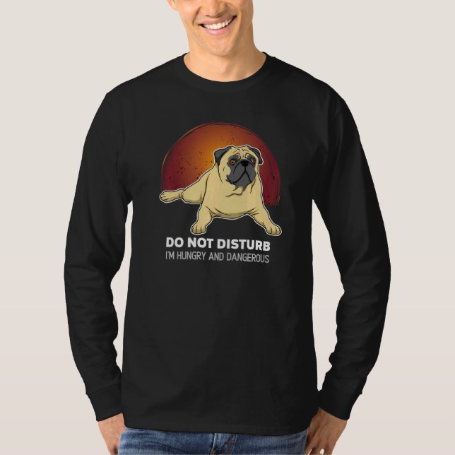 Pug Hund Vintage 15 T Shirt (Framsida)