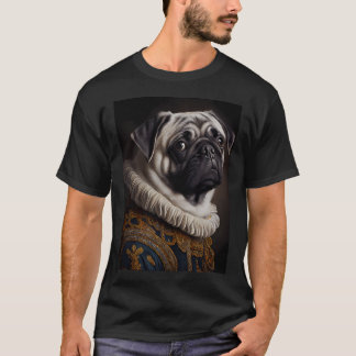 Pug Hundrasporträtt Royal Renaissance Djur Pa T Shirt