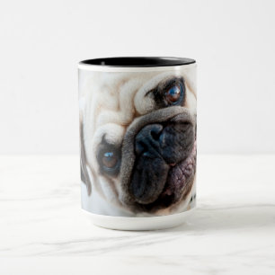 Pug huvud Lutning Mugg