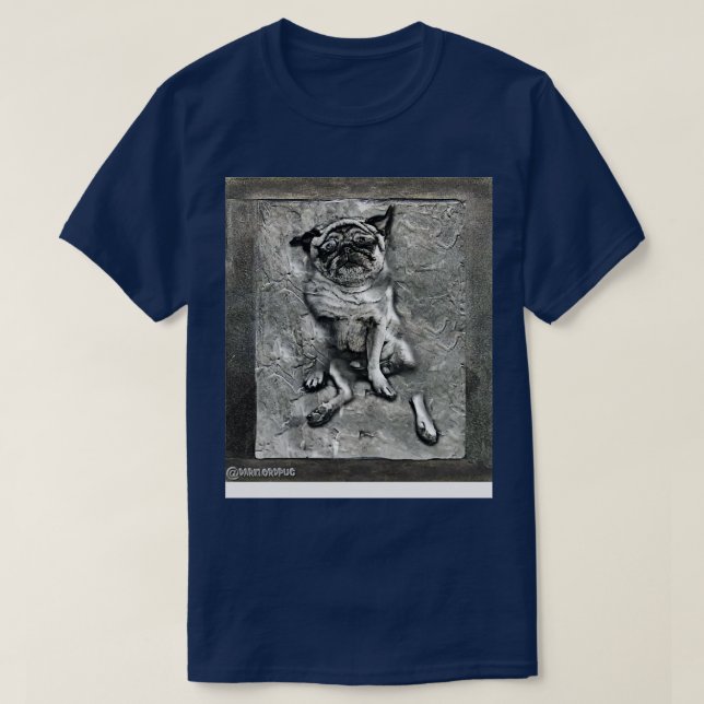 Pug i karbonit t shirt (Design framsida)