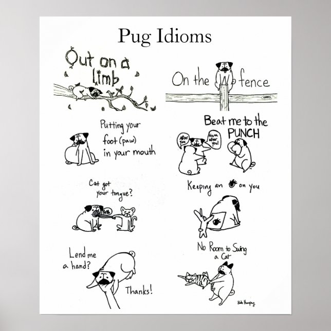 Pug Idioms Poster (Framsidan)