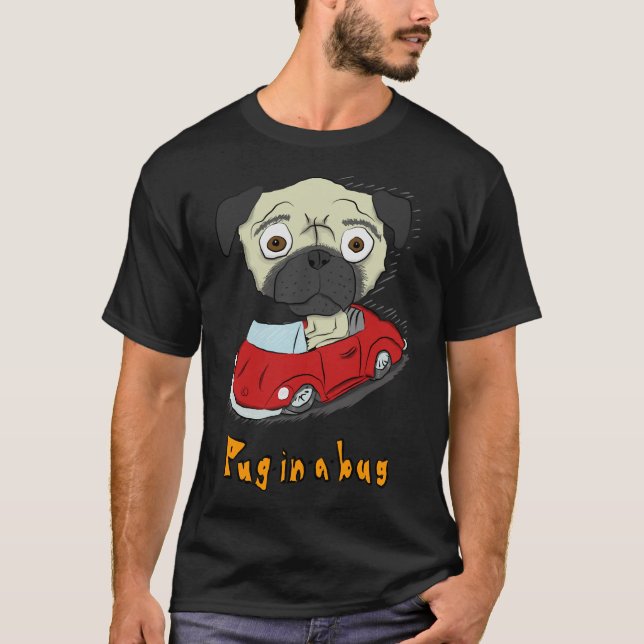 Pug-in-a-kryp Classic T-Shirt 129 (Framsida)