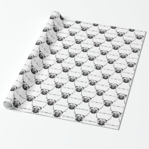 Pug-inpackningspapper Presentpapper