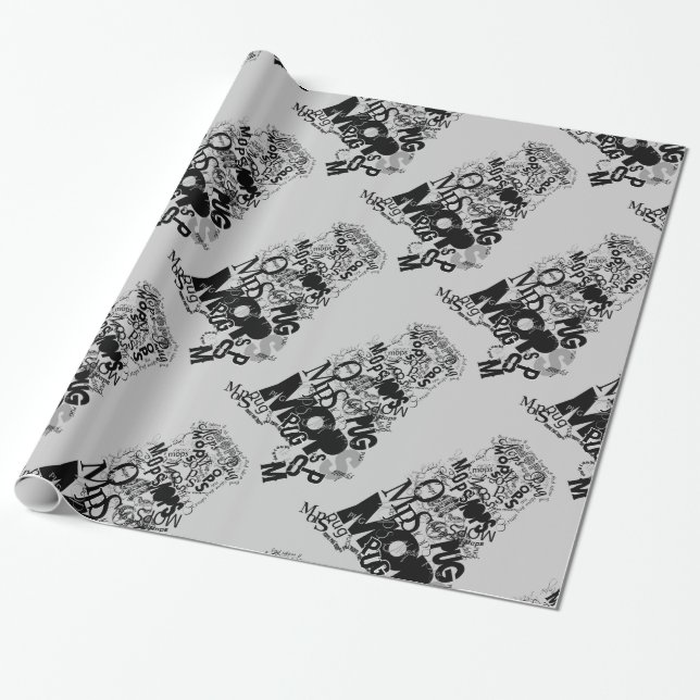 Pug-inpackningspapper Presentpapper (Utrullad)