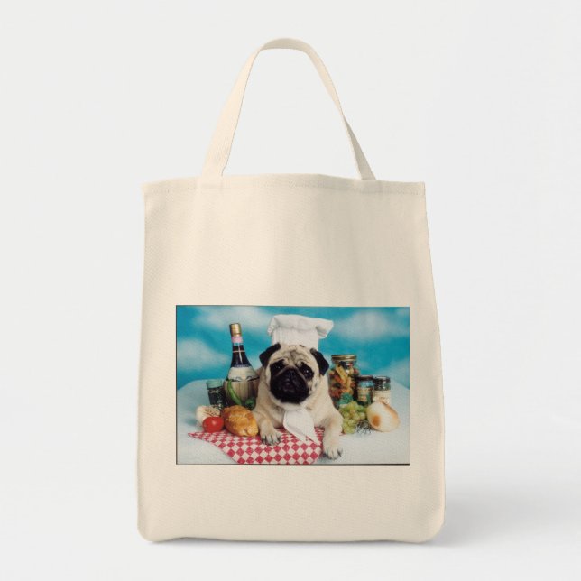 Pug italian Chef Matkasse Tygkasse (Framsidan)