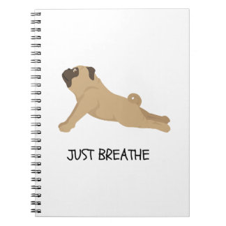 Pug Journal: Breathe Notebook Anteckningsbok