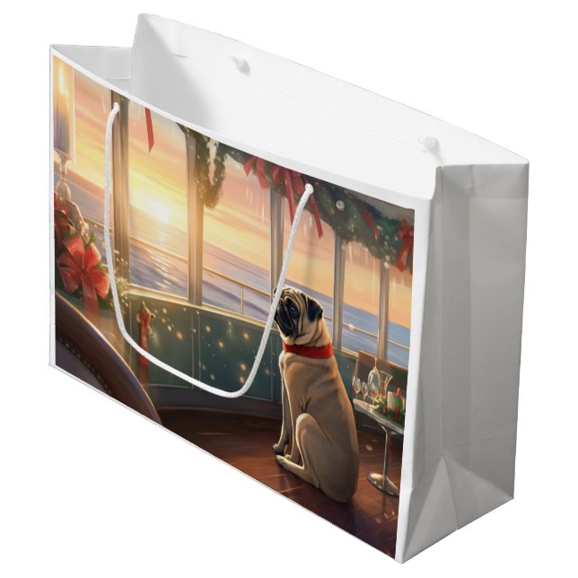 Pug jul Cruise: Pawsome Helgdag Delight (Framsidan Vinklad)