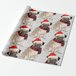 PUG-jul för Hund älskare Presentpapper