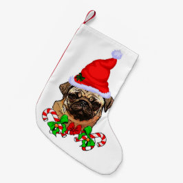 Pug jul Merry Liten Julstrumpa