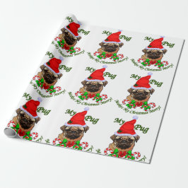 Pug jul Merry Presentpapper