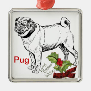 Pug jul Ornament