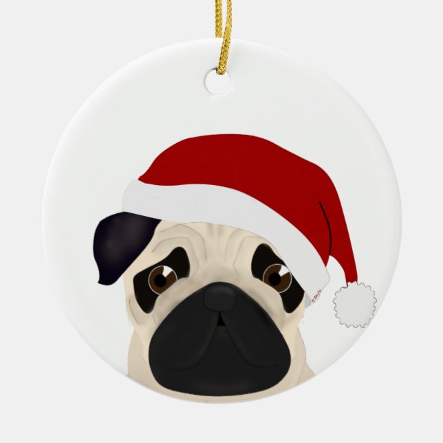 Pug jul Ornament (Framsidan)