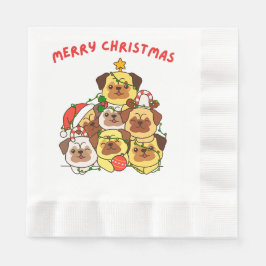 Pug Julgran God jul Pappersservett