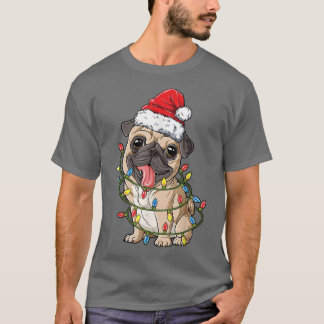Pug jultomten Hat Julafton Ljus Boys Pugmas Do T Shirt