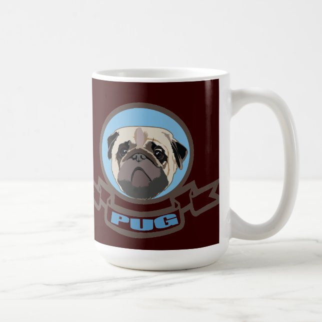 Pug Kaffemugg (Höger)