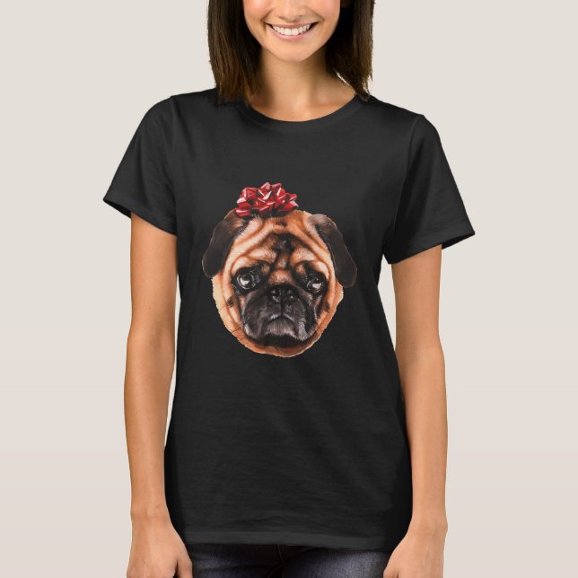 Pug kärlek Classic T-Shirt 844 (Framsida)