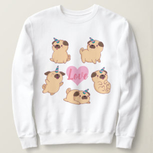 Pug Kärlek T Shirt