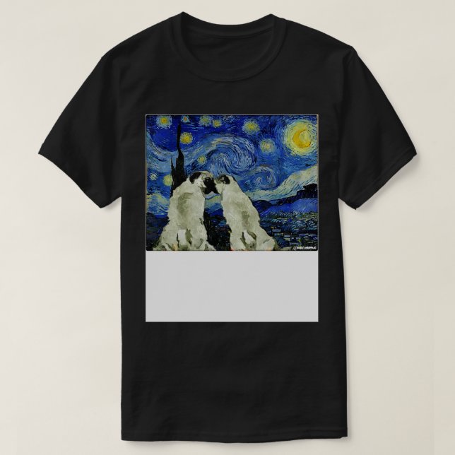 Pug kärlek t shirt (Design framsida)