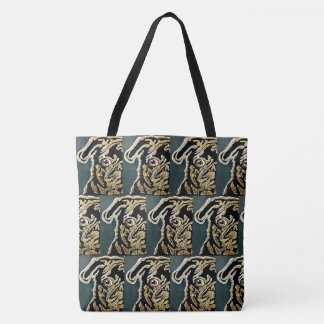 Pug Kärlek Tote Bag Tygkasse
