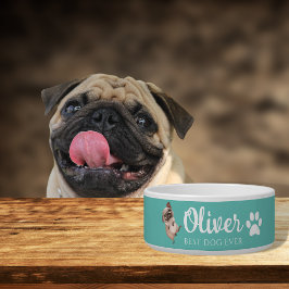 Pug keramiskt husdjursfat