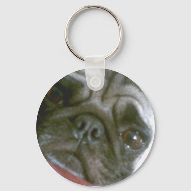 Pug Keychain Nyckelring (Framsida)