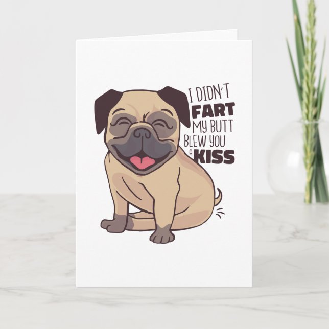 PUG KISS KORT (Framsida)
