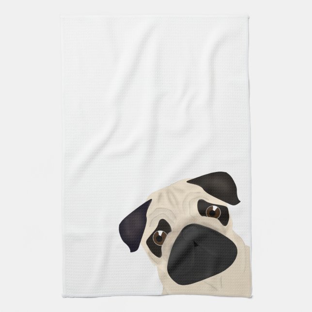 Pug Kitchen Towel Kökshandduk (Vertikal)