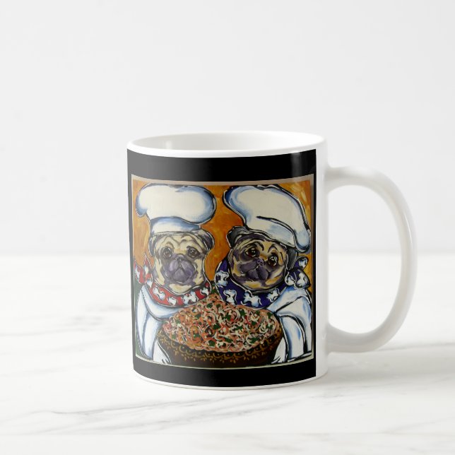 Pug kock kaffemugg (Höger)