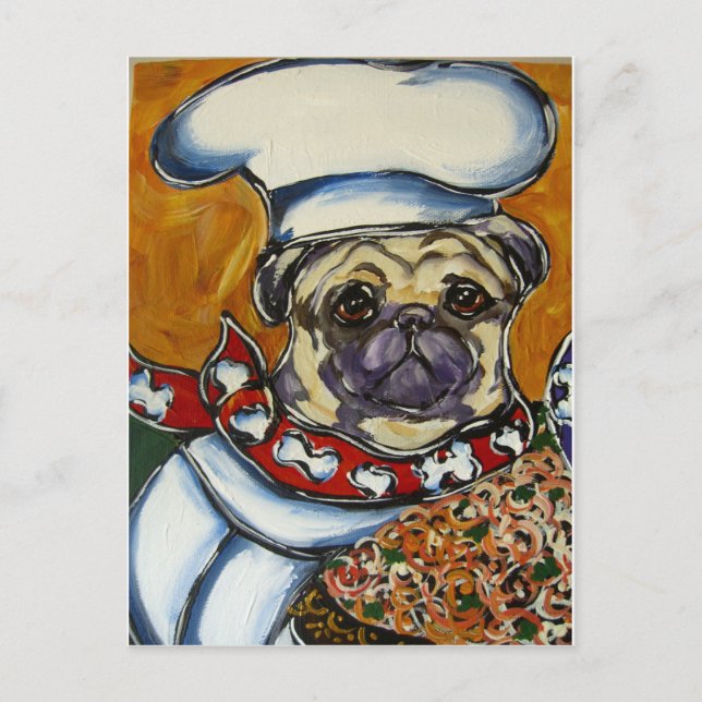 Pug Kock Vykort (Framsida)