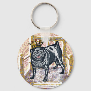 Pug Kung Nyckelring