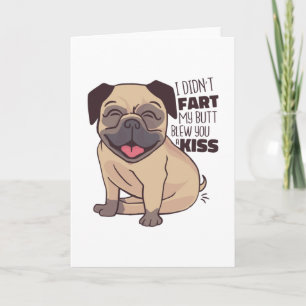 PUG KYSSES KORT