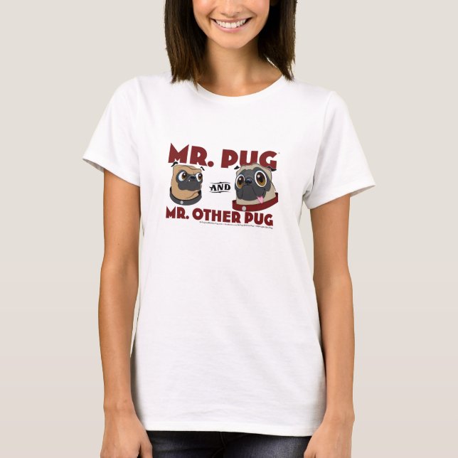 Pug Långärmad T-shirt (Framsida)