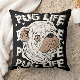 Pug Life Animal Hund Kudde