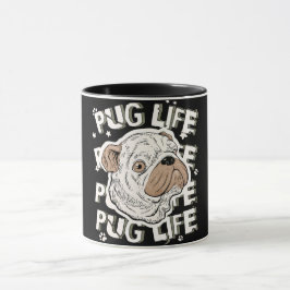 Pug Life Animal Hund Mugg