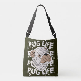 Pug Life Animal Hund Tote Bag Axelväska