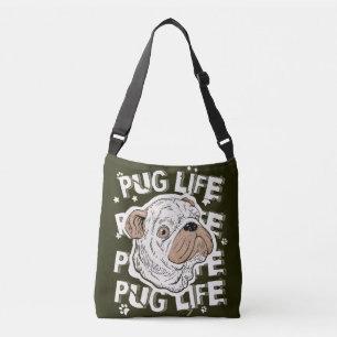 Pug Life Animal Hund Tote Bag Axelväska
