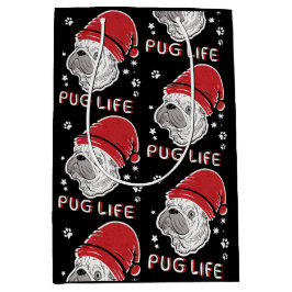Pug Life Animal Santa jul