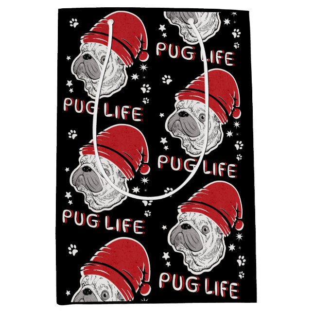 Pug Life Animal Santa jul (Framsidan)