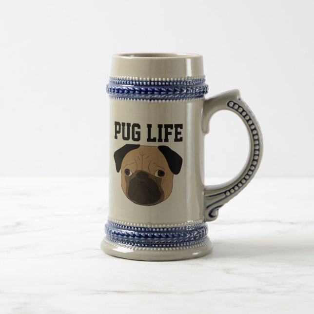 PUG LIFE BEER STEIN SEJDEL (Höger)